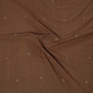 Brown - Organic Kala Cotton Pure Handloom Buti Blouse Piece