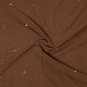 Brown - Organic Kala Cotton Pure Handloom Buti Blouse Piece
