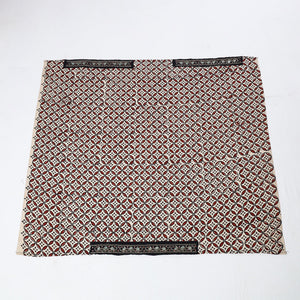 Beige - Zardozi Hand Embroidered Bagru Cotton Blouse Piece