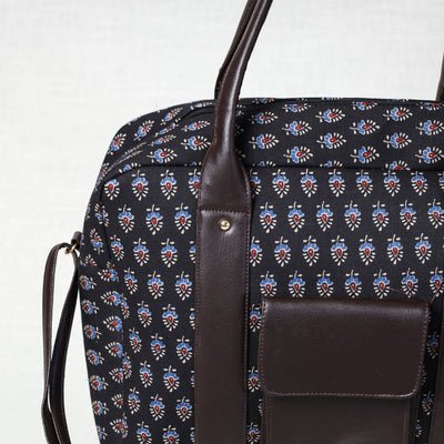 Brown - Kutch Printed Cotton Sling Bag
