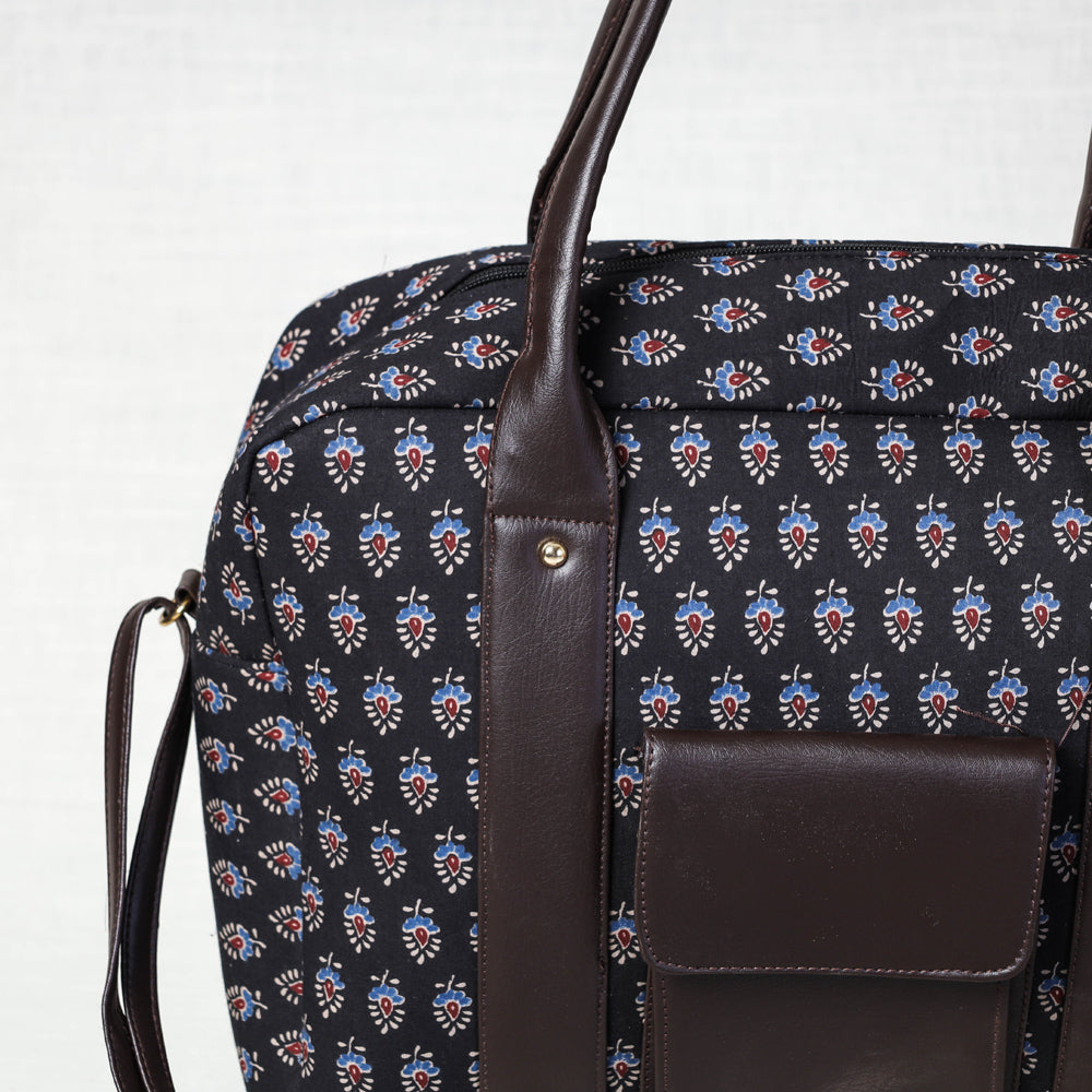 Brown - Kutch Printed Cotton Sling Bag
