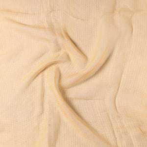 Beige - Kota Doria Weave Plain Cotton Precut Fabric (0.9 meter) 65