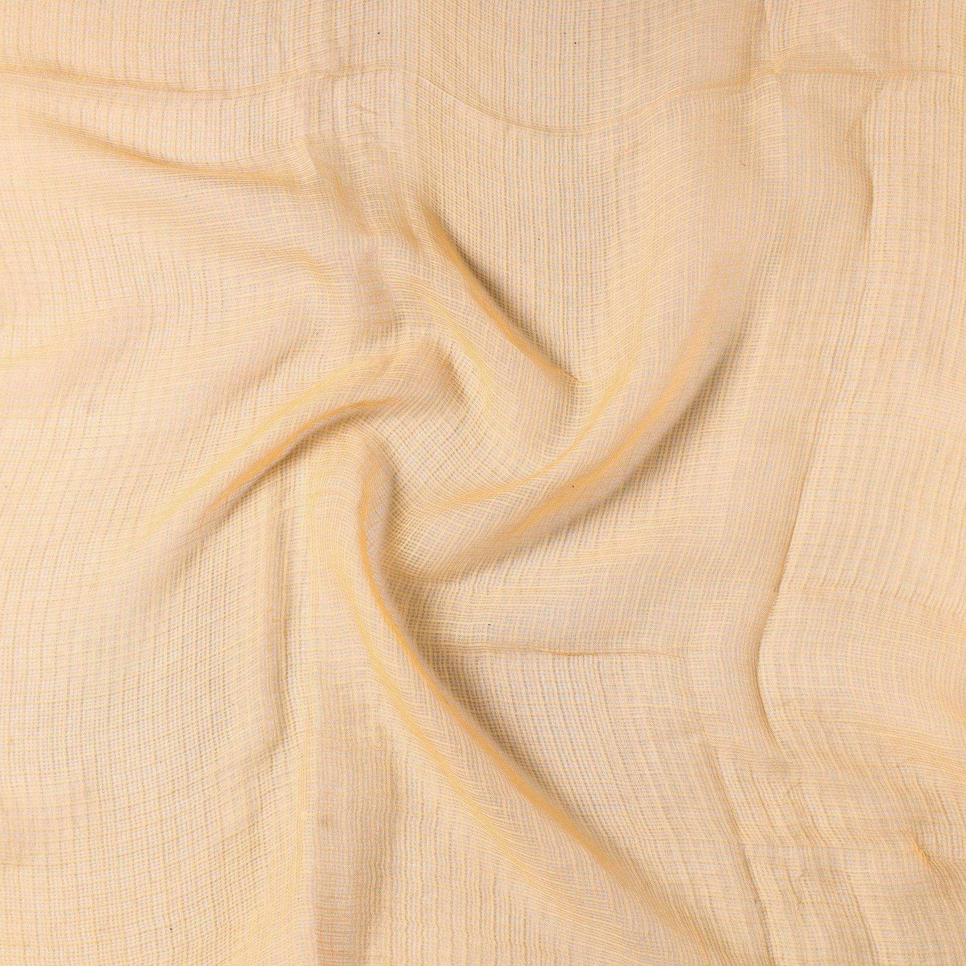 Beige - Kota Doria Weave Plain Cotton Precut Fabric (0.9 meter) 65