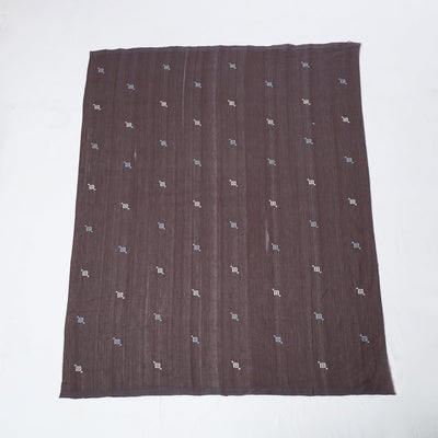Brown - Jacquard Cotton Blouse Piece