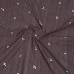 Brown - Jacquard Cotton Blouse Piece