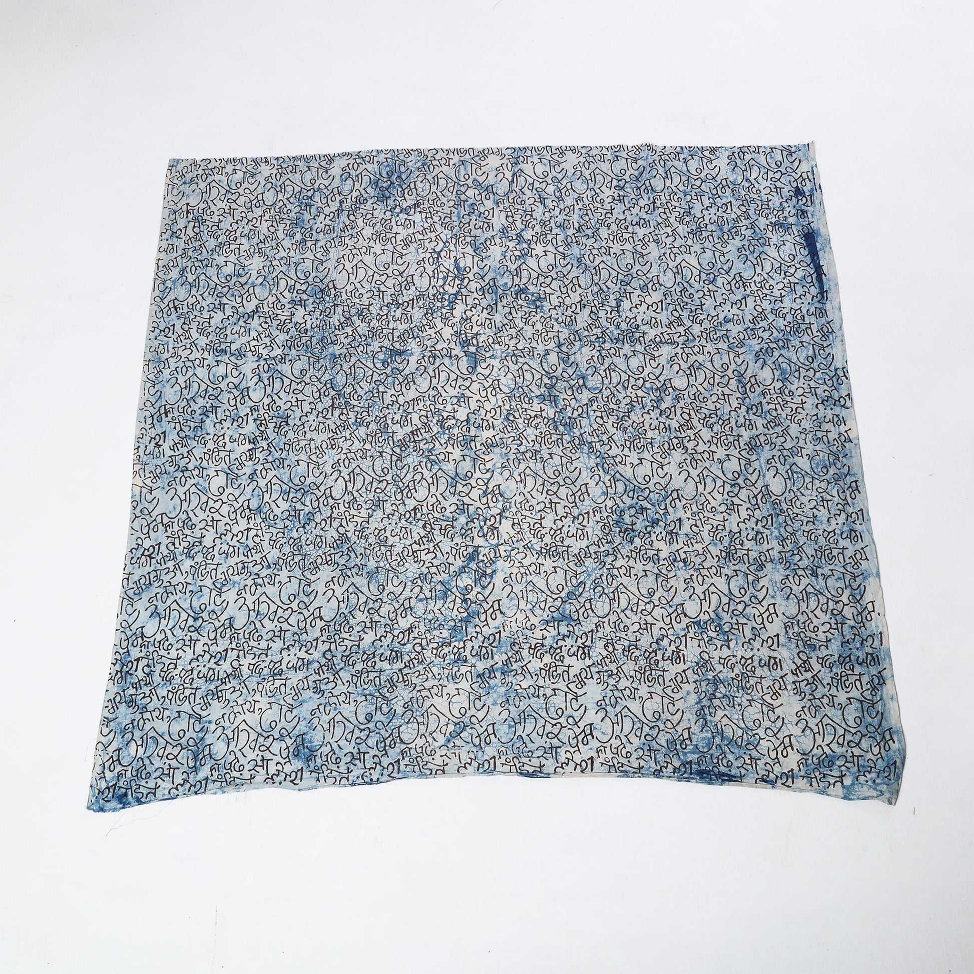 Blue - Bindaas Block Art Printed Cotton Blouse Piece