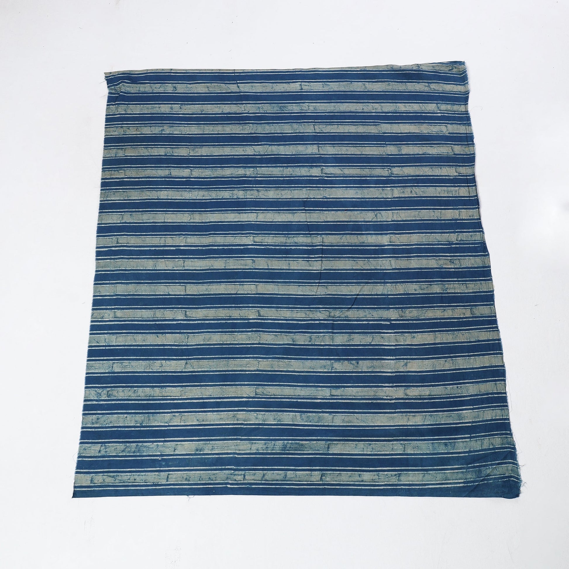Blue - Akola Block Printed Cotton Blouse Piece
