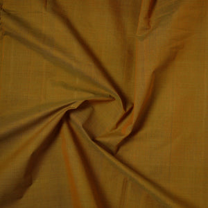 Brown - Mangalagiri Handloom Cotton Nizam Zari Border Fabric 39