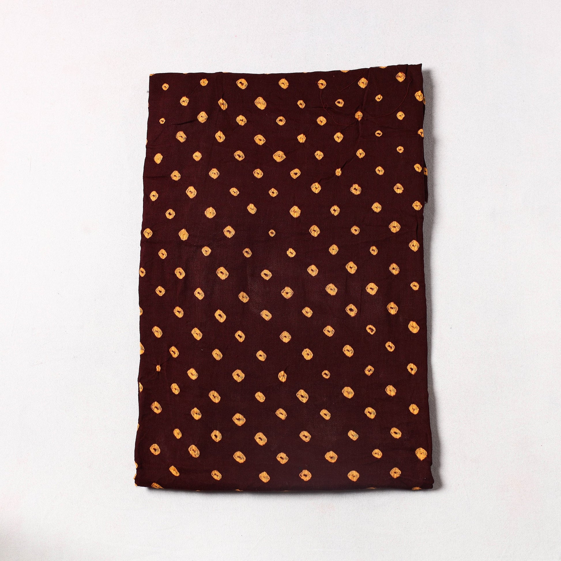 Brown - Kutch Bandhani Tie-Dye Cotton Precut Fabric 59