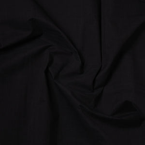 Black - Mangalagiri Handloom Cotton Zari Border Fabric 02