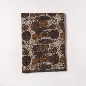 Brown - Akola Block Printed Cotton Precut Fabric (1.3 meter) 05