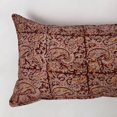 Brown - Kalamkari Block Print Pillow Cover (Set of 2) 02