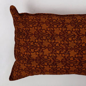 Brown - Bagh Block Printed Cotton Pillow Cover (Set of 2) 03