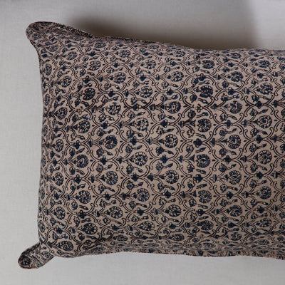 Black - Kalamkari Block Print Pillow Cover (Set of 2) 07