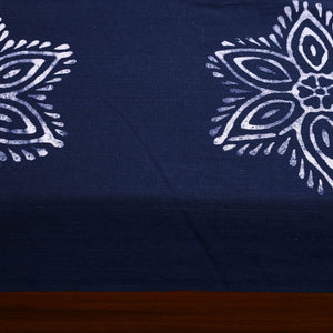 Blue - Cotton Hand Batik Print Single Bedsheet (91 x 57 ) 07