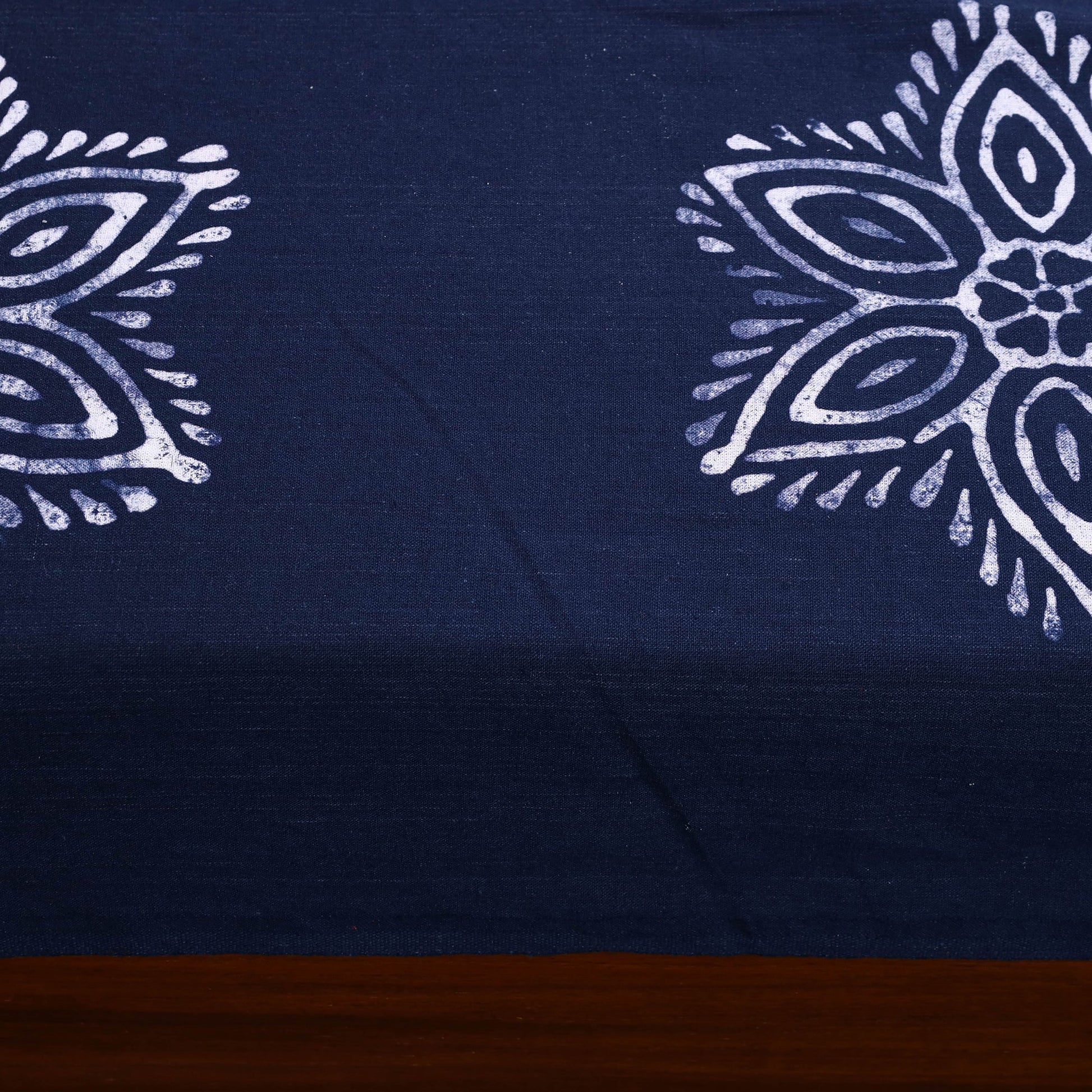 Blue - Cotton Hand Batik Print Single Bedsheet (91 x 57 ) 07