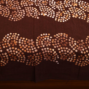 Brown - Cotton Hand Batik Print Single Bedsheet (91 x 57 ) 14