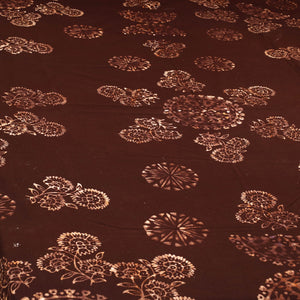 Brown - Cotton Hand Batik Print Single Bedsheet (91 x 57 ) 15