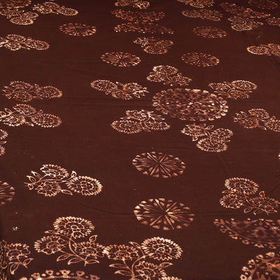 Brown - Cotton Hand Batik Print Single Bedsheet (91 x 57 ) 15