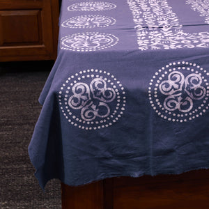 Blue - Cotton Hand Batik Print Single Bedsheet (91 x 57 ) 17