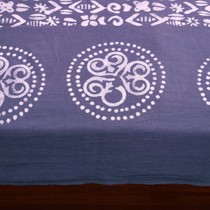 Blue - Cotton Hand Batik Print Single Bedsheet (91 x 57 ) 17