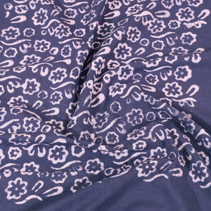 Blue - Cotton Hand Batik Print Single Bedsheet (91 x 57 ) 17