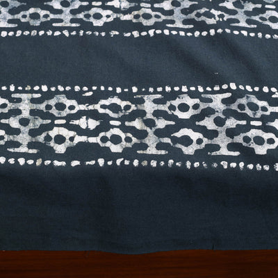 Black - Cotton Hand Batik Print Single Bedsheet (91 x 57 ) 21