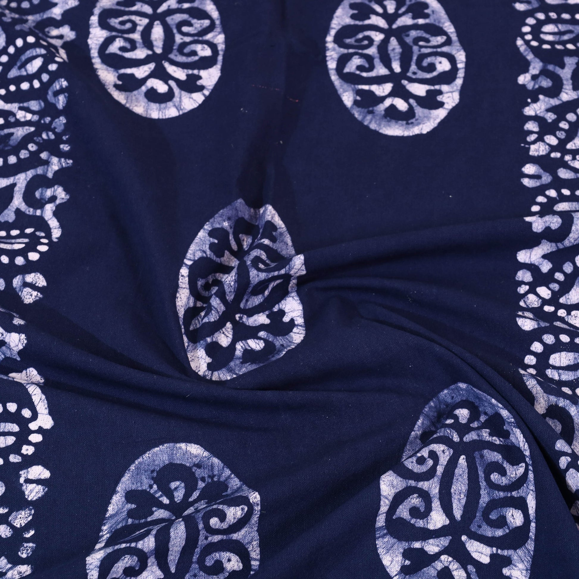 Blue - Cotton Hand Batik Print Single Bedsheet (91 x 57 ) 22
