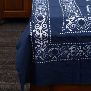 Blue - Cotton Hand Batik Print Single Bedsheet (91 x 57 ) 24