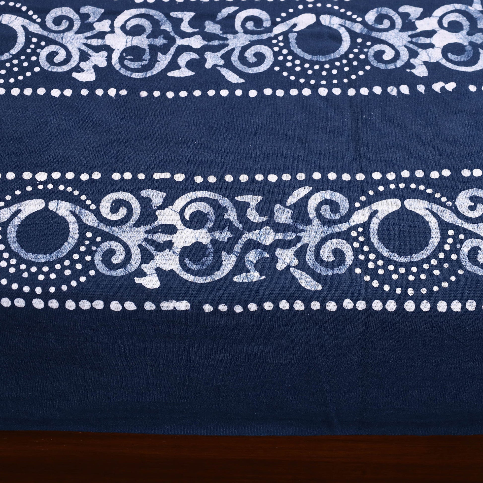 Blue - Cotton Hand Batik Print Single Bedsheet (91 x 57 ) 24