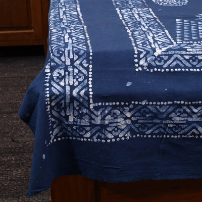 Blue - Cotton Hand Batik Print Single Bedsheet (91 x 57 ) 27