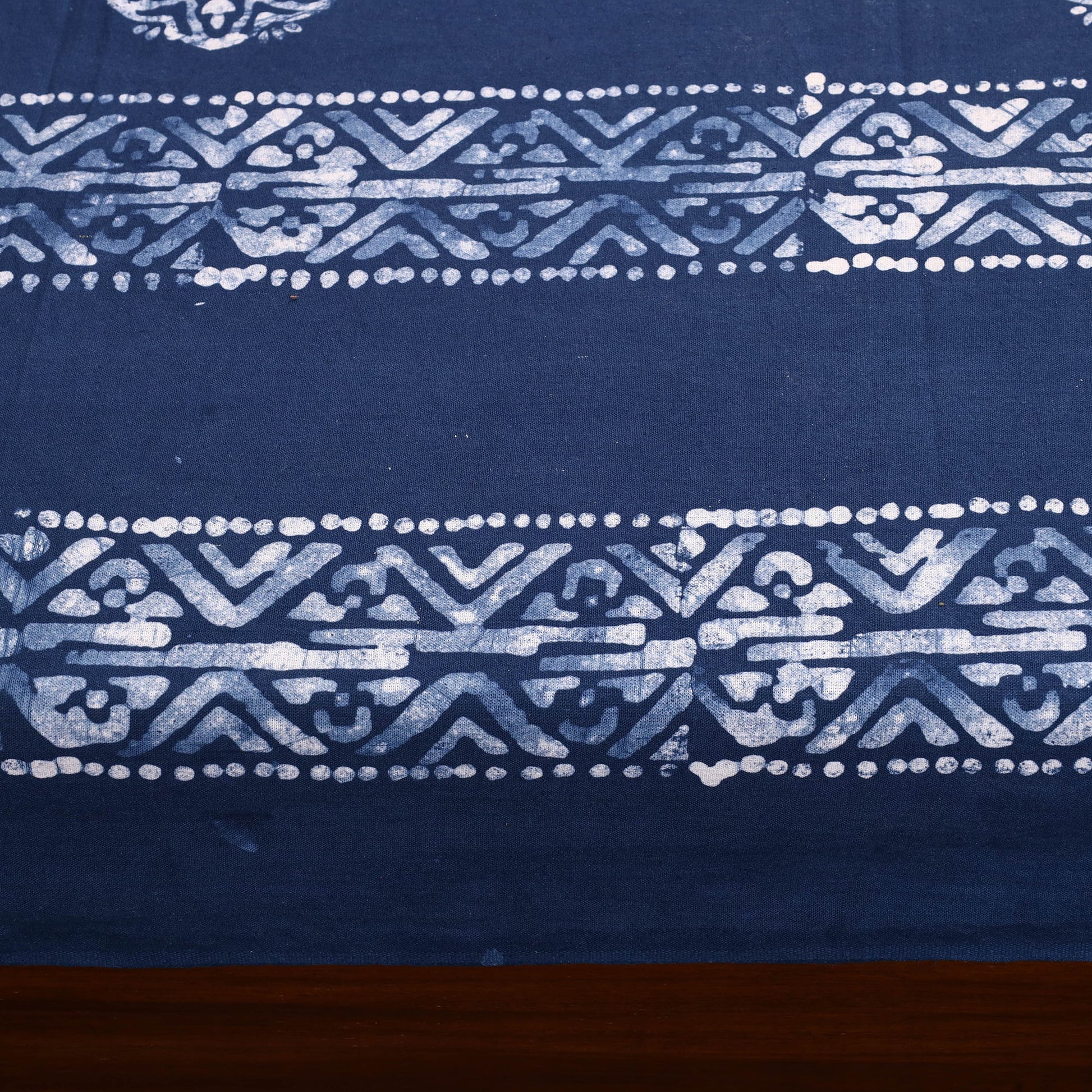 Blue - Cotton Hand Batik Print Single Bedsheet (91 x 57 ) 27