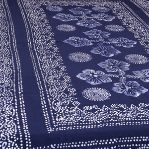 Blue - Cotton Hand Batik Print Single Bedsheet (91 x 57 ) 29