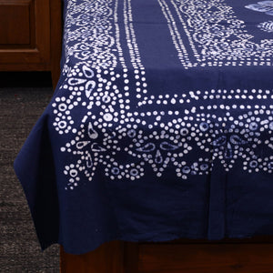 Blue - Cotton Hand Batik Print Single Bedsheet (91 x 57 ) 29