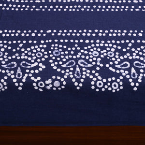 Blue - Cotton Hand Batik Print Single Bedsheet (91 x 57 ) 29