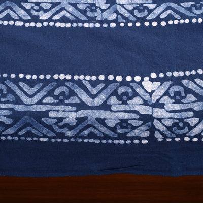 Blue - Cotton Hand Batik Print Single Bedsheet (91 x 57 ) 30