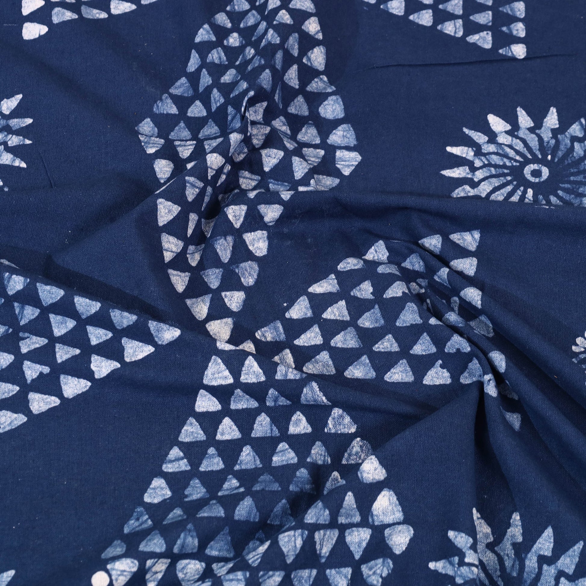 Blue - Cotton Hand Batik Print Single Bedsheet (91 x 57 ) 30