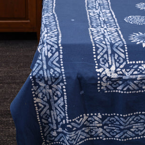 Blue - Cotton Hand Batik Print Single Bedsheet (91 x 57 ) 31