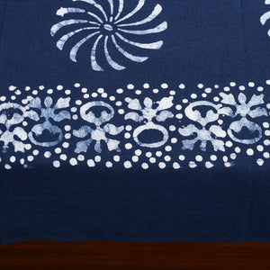 Blue - Cotton Hand Batik Print Single Bedsheet (91 x 57 ) 33
