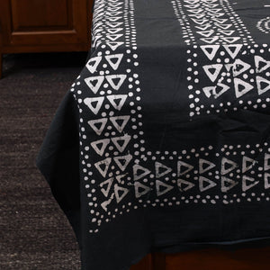 Black - Cotton Hand Batik Print Single Bedsheet (91 x 57 ) 34