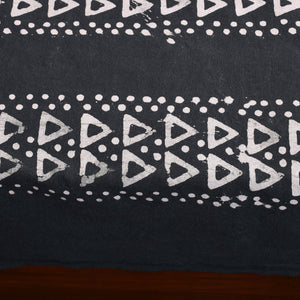 Black - Cotton Hand Batik Print Single Bedsheet (91 x 57 ) 34