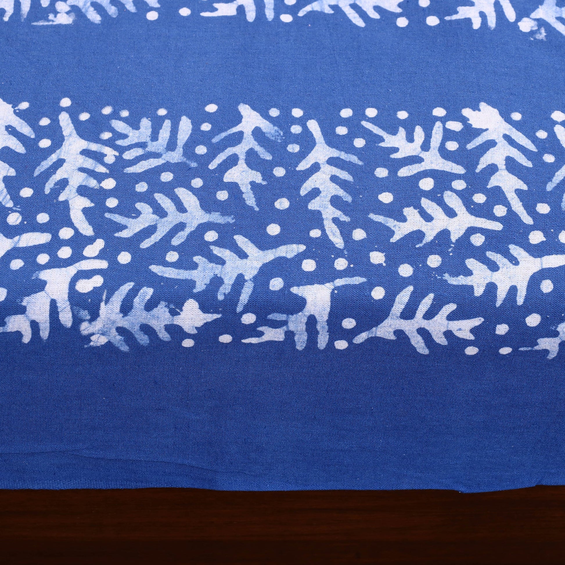 Blue - Cotton Hand Batik Print Single Bedsheet (91 x 57 ) 38