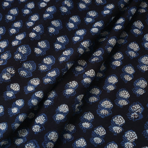 Black - Jahota Block Printed Cotton Fabric 15