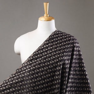 Black - Jahota Block Printed Cotton Fabric 06
