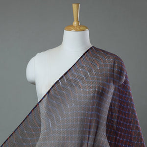 Brown - Leheriya Tie-Dye Kota Doria Cotton Fabric 07