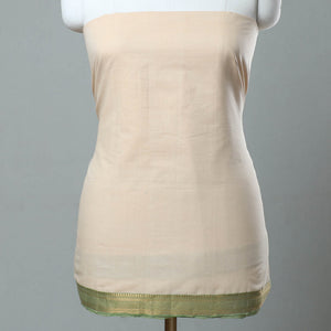 Beige - 3pc Handloom Cotton Mangalagiri Dress Material 01