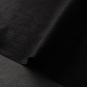 Black - Handloom Pure Linen Bhagalpuri Fabric 01