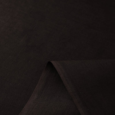 Brown - Handloom Pure Linen Bhagalpuri Fabric 05