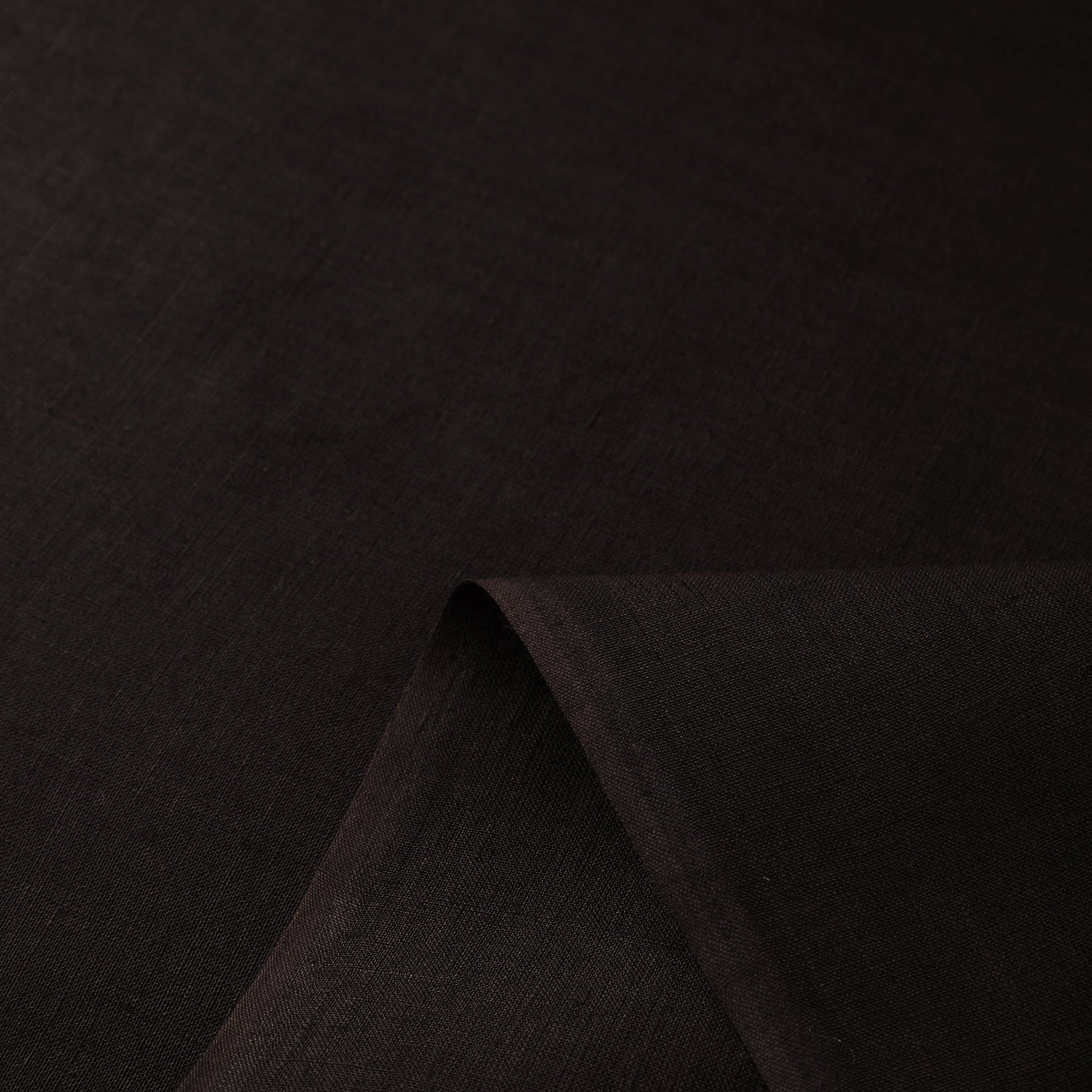 Brown - Handloom Pure Linen Bhagalpuri Fabric 05