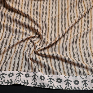 Brown - Handmade Cotton Sambalpuri Ikat Blouse Piece 08